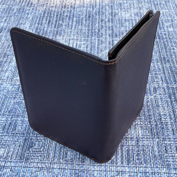 Passport Holder Dark Brown genuine Leather Handmade Card Holder Wallet - Picture 11 of 11